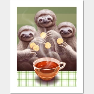 sloths waiting for breakfast Posters and Art